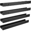 Kiera Grace (Set of 4) 23" Drea Wall Shelves Black: Modern Floating Storage, Decorative MDF Composite - 2 of 4