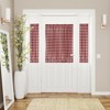Kate Aurora Plaid Country Farmhouse French Door Curtain Panel With Matching Tieback - 2 of 4