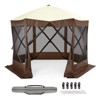Pop Up Gazebo Tents, Heavy Duty Steel Frame & UV Block Canopy, 6-Sided Screen Tent with Carry Bag - 2 of 4