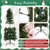 JIONJOY Slim Pencil Pre-Lit Artificial Christmas Tree – Quick Setup, Space-Saving Design for Home, Apartment, Office Holiday Decor - 4 of 4