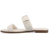 Journee Collection Womens Pegie Slip On Faux Leather Flat Sandals - 2 of 4