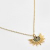 SOHI Women's Gold Half-Sol Pendant Necklace - 4 of 4