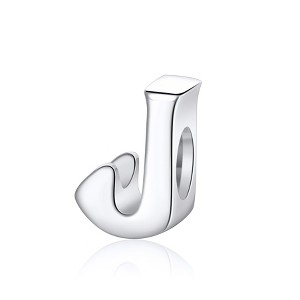 Initial Letter Charms for Women by Ginger Lyne | Italian Style Single Bracelet Charm for her | Sterling Silver Initial A for Charm Bracelet - 1 of 4