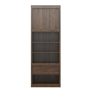 Signature Sleep Paramount Single Bedside Bookcase with Pullout Nightstand and Storage - 1 of 4