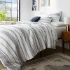 Cotton Woven Stripe Duvet Cover & Sham Set - Threshold™ - 2 of 4