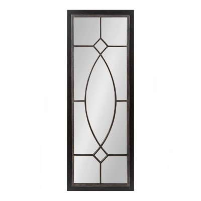 Bakersfield Black Full Length Rectangular Wood Wall Mirror