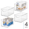 iDesign Plastic Stackable Pantry Bin with Handles - Set of 4 - Clear, USA Made - 2 of 4