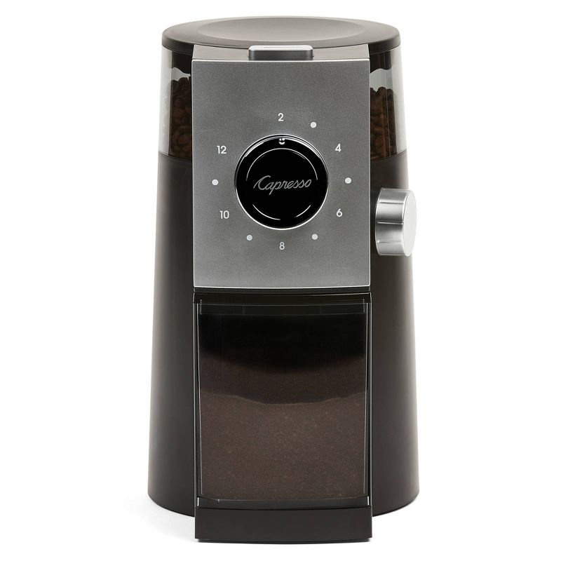 Capresso Coffee Disk Burr Grinder Grind Select &#8211; Black/Silver 597.04&#34;, 1 of 17