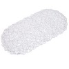 Home Mart Goods Clear Bubbles Vinyl Non-Slip Bathtub Shower Mat With Suction Cups -26" x14" - 4 of 4