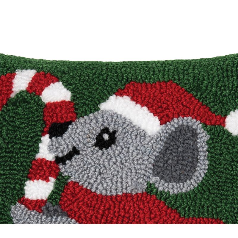 C&F Home Christmas Mouse Hooked Pillow, 2 of 5