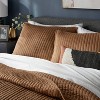 King Washed Cotton Sateen Quilt Sham Light Brown - Threshold™: 250 Thread Count, OEKO-TEX Certified, Machine Washable - 2 of 3