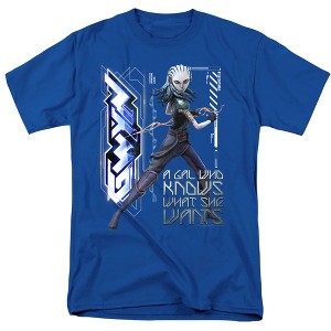 Star Trek Prodigy Gwyn, A Gal Who Knows What She Wants Adult T-Shirt Royal - 1 of 4