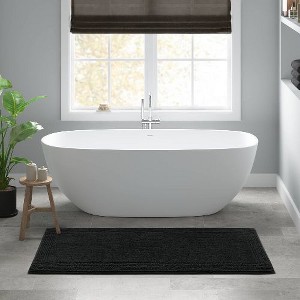 Kumasinova Plush Cotton Bathroom Rug, 3000 GSM Reversible Bath Rug, Tufted Washable Rug, Non-Slip Area Rug, Door Mat - 1 of 4