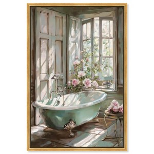 Art Remedy Spring Bliss Bathroom Farmhouse Floral Art Framed - 1 of 4