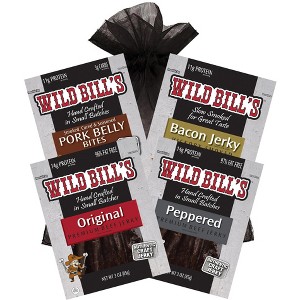 Wild Bill's 4-Piece Keto Friendly Sampler (each has 1 gram or less sugars and 3 grams or less carbs) - 1 of 4