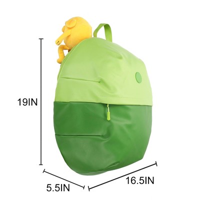 Adventure Time Finn Green 19” Adult Novelty Character Backpack — фото 3