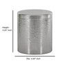 Metropolitan Metal Bathroom Vanity Countertop Storage Organizer Canister Jar - Nu Steel: Stainless Steel with Lid, Spot Clean - 2 of 4