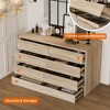 FUFU&GAGA Wooden Dresser Large-sized Drawer Chest with Hidden Compartments-Foot-Activated Drawer,Press-to-Unlock Storage Improving Storage Security - 4 of 4