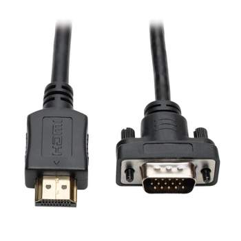 Tripp Lite HDMI® to Low-Profile HD15 VGA M/M Active Adapter Cable, 6-Ft.