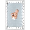 Sweet Jojo Designs Boy Baby Fitted Mini Crib Sheet Airplane Blue and White - 3 of 4
