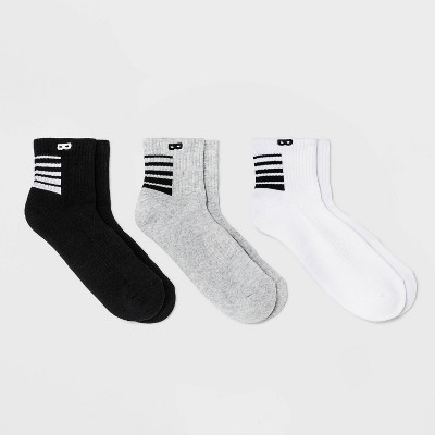 Pair of Thieves Men's Hustle Cushion Crew Socks 3pk - Black/White/Gray 6-12