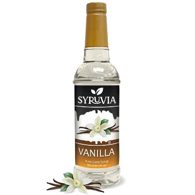 Syruvia Vanilla Syrup - 25.4 fl oz. Premium Flavoring Syrup For Coffee