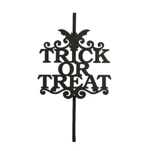19" Halloween “Trick or Treat" Wreath Hanger - National Tree Company - 1 of 4