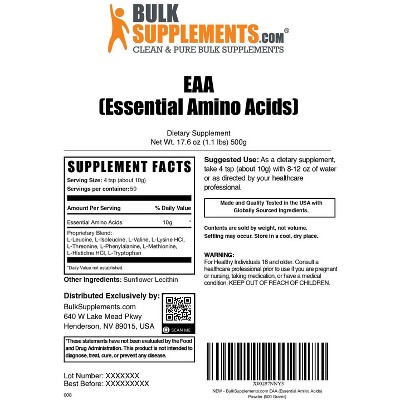 BulkSupplements Essential Amino Acids (EAA) Powder