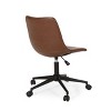 Jarvi Contemporary Upholstered Swivel Office Chair with Rolling Casters - Christopher Knight Home - image 4 of 4