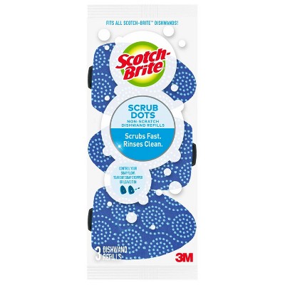 Scotch-Brite Scrub Dots Non-Scratch Dishwand Refill - 3pk