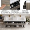Whisen Freestanding Bathroom Vanity with Stone Resin Sink, U-Shaped Interior, 2 Soft-Close Drawers, Pre-Assembled Cabinet - 4 of 4