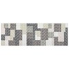 Modern Area Rugs Geometric Living Room Rug Soft Checkered Rugs Non Slip Low Pile Washable Rugs for Bedroom - 3 of 4
