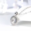 Round Pendant Necklace for Women London Blue Cz Sterling Silver Womens Ginger Lyne Collection - 3 of 4
