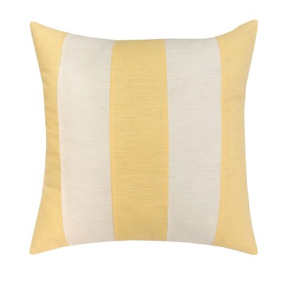 C&F Home 17" x 17" YellowithWhite Stripes Pillow