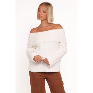 Kenny Off Shoulder Knit Sweater - 1 of 4