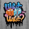 The Amazing World of Gumball Gumball Watterson and Darwin Watterson, graffiti style what the what? on Athletic Heather Short Sleeve Adult Crop T-Shirt - 2 of 4