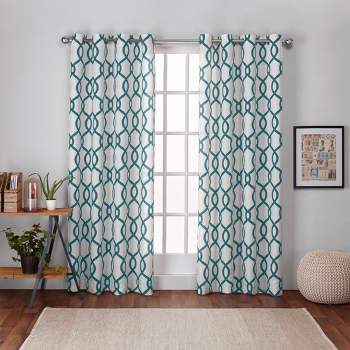 Elrene Green Solid Tab Top Room Darkening Curtain - 52 in. W x 84 in. L  026865643046 - The Home Depot