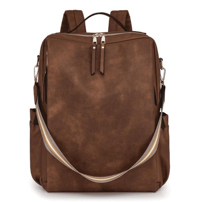 MaseiKar Leather Backpack Purse for Women, Fashion Ladies Waterproof Shoulder Travel Daypacks Bags