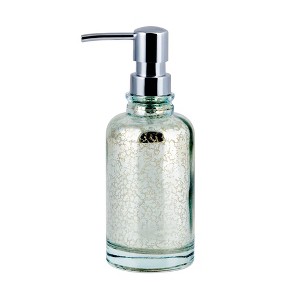Allure Home Creations Athena Lotion Pump Blue/Silver: Elegant Glass & Plastic, Spot Clean, 9.81oz Capacity - 1 of 4