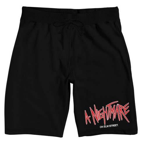 Nightmare On Elm Street Text Logo Men's Black Sleep Pajama Shorts - image 1 of 4