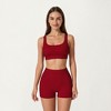 Anna-Kaci Active Women's High Waist Seam Detailed Active Shorts with Supportive Stretch Fabric and Flattering Fit - 3 of 4