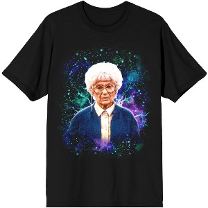 Golden Girls Space Galaxy Sophia Mens  Black Graphic Tee - 1 of 1