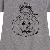 - Garfield - Boo Pumpkin Graphic Short Sleeve Fleece Dress - 2 of 4