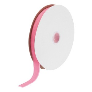 Unique Bargains Soft Single Face Spool Silky Velvet Ribbon for Bouquets DIY Crafts - 1 of 3