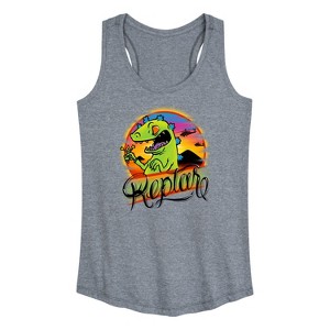 Women's - Rugrats - Tropical Reptar Graphic Racerback Tank - 1 of 4