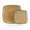 16pc Stoneware Soho Lounge Square Dinnerware Set Taupe - Gibson Soho Lounge: Dishware Set, Service for 4, Microwave & Dishwasher Safe - 2 of 4