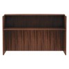 Alera Alera Valencia Series Reception Desk with Transaction Counter, 71" x 35.5" x 42.5", Modern Walnut - image 2 of 3