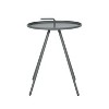 Okak Modern Outdoor 18" Lightweight Side Tables Portable Patio End Table Square Coffee Table Outdoor&Indoor for Garden Balcony Yard Pool - 4 of 4