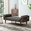 Chaise Lounge Sofa,Two-Armed Chaise Lounge With Button Tufting And Waffle Stitching,Chaise Lounge In Living Room-Cuddlewood - 2 of 4