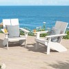 WestinTrends Riviera Outdoor HDPE Modern Adirondack Chair with Cup Holder (Set of 2) - 2 of 4